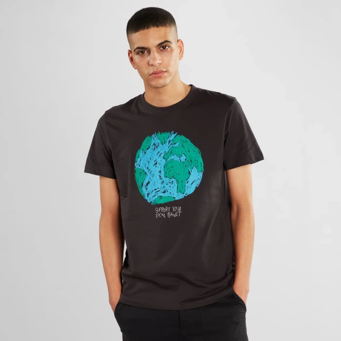 T-Shirt Stockholm Crayon Globe Dedicated